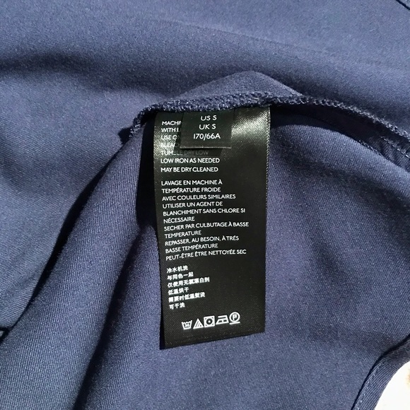 SMALL UO BLUE MINI WRAP SKIRT - Picture 10 of 12